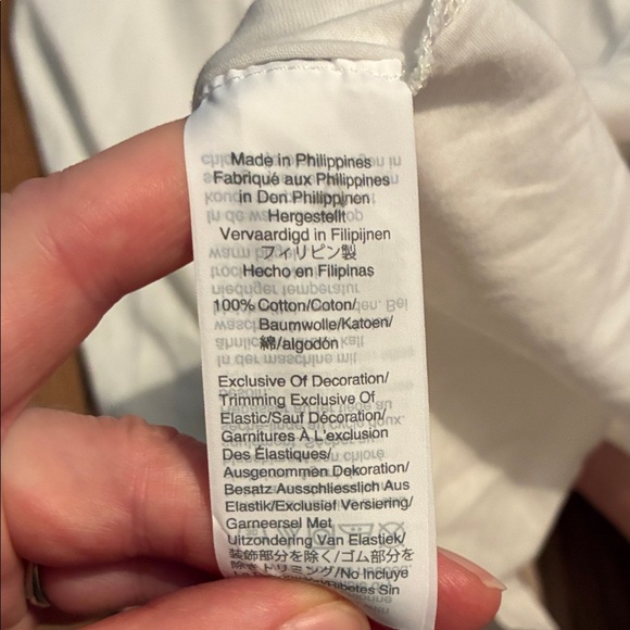 J. Crew Light Gray and White Short Sleeve Tees - Picture 11 of 16